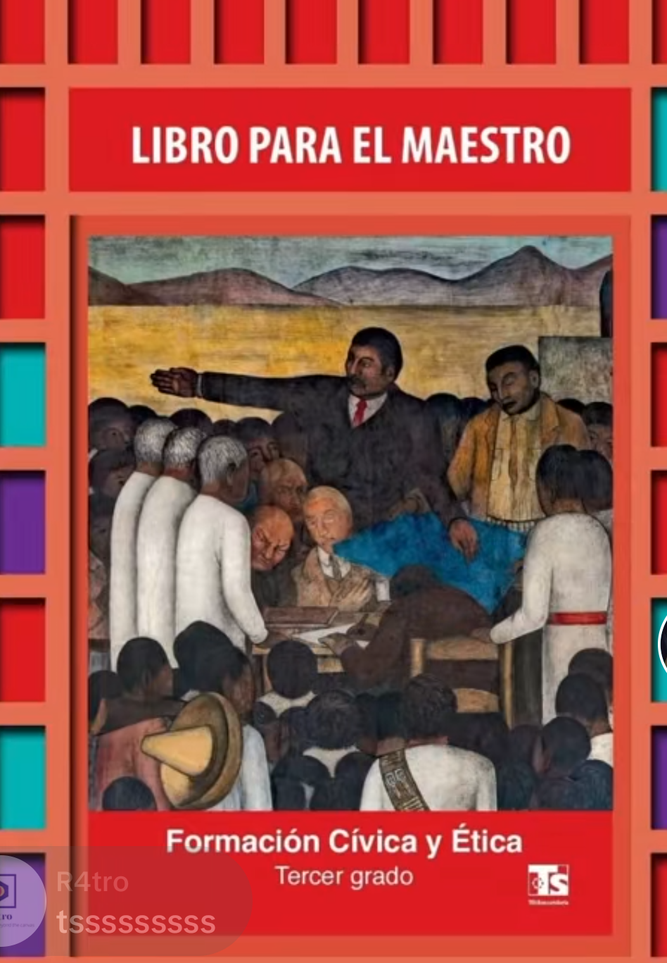 Portada del Libro para el Maestro de Formación Cívica y Ética